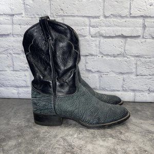 Tony Lama 2206 Men's Leather Boots Shoes Sz 11D Western Cowboy Two-Tone Pull On